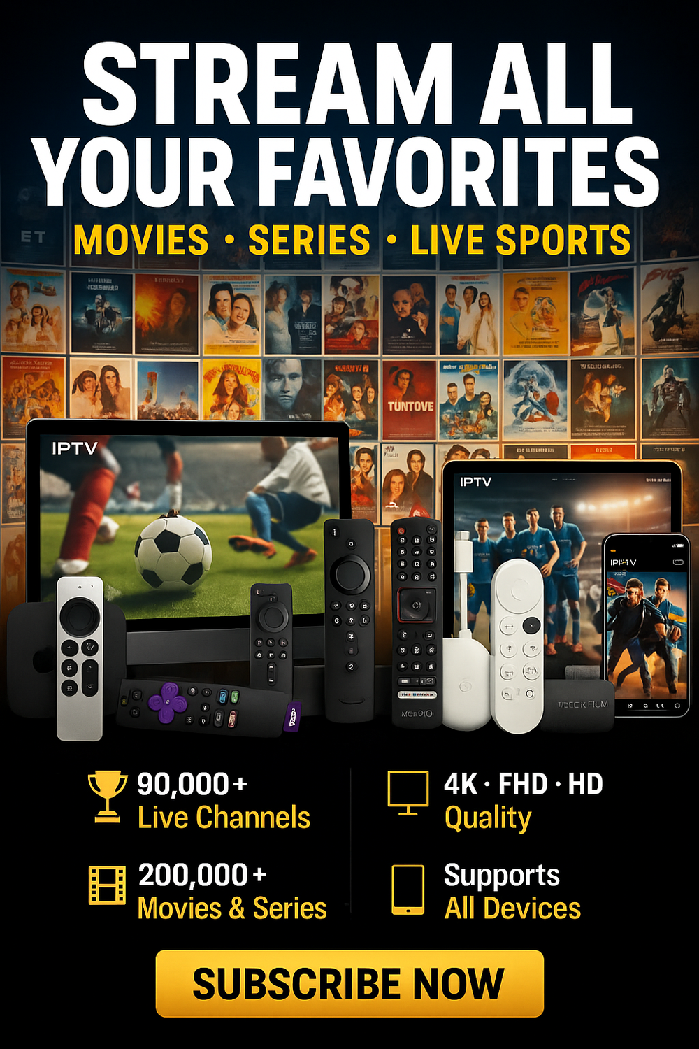 COMPATIBLE WITH ALL DEVICES.